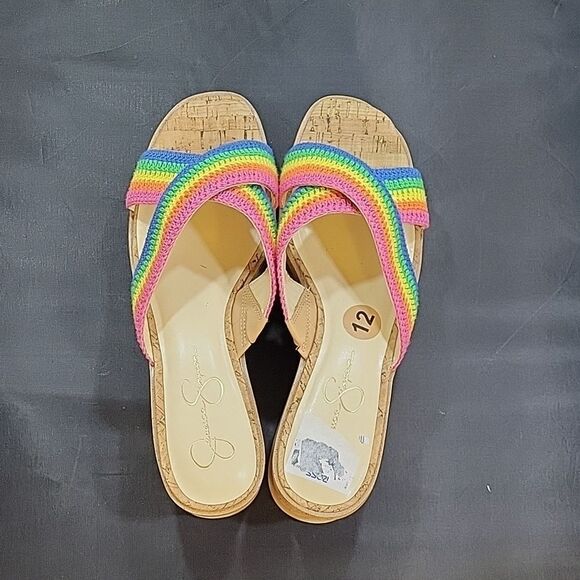 BRAND NEW JESSICA SIMPSON ELIZA CROCHET PLATFORM SANDAL S2 - Picture 5 of 16